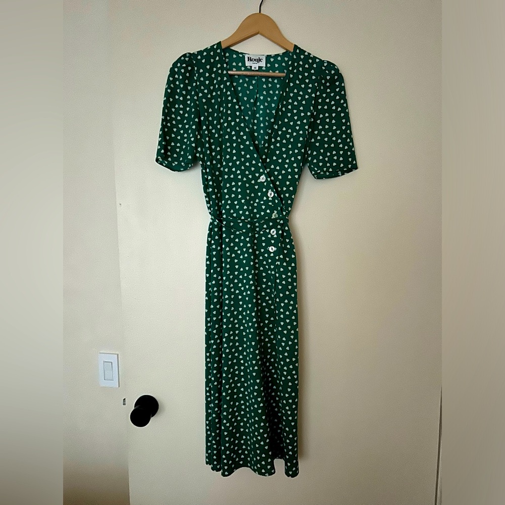 Rouje Gabin dress, 38, green hearts